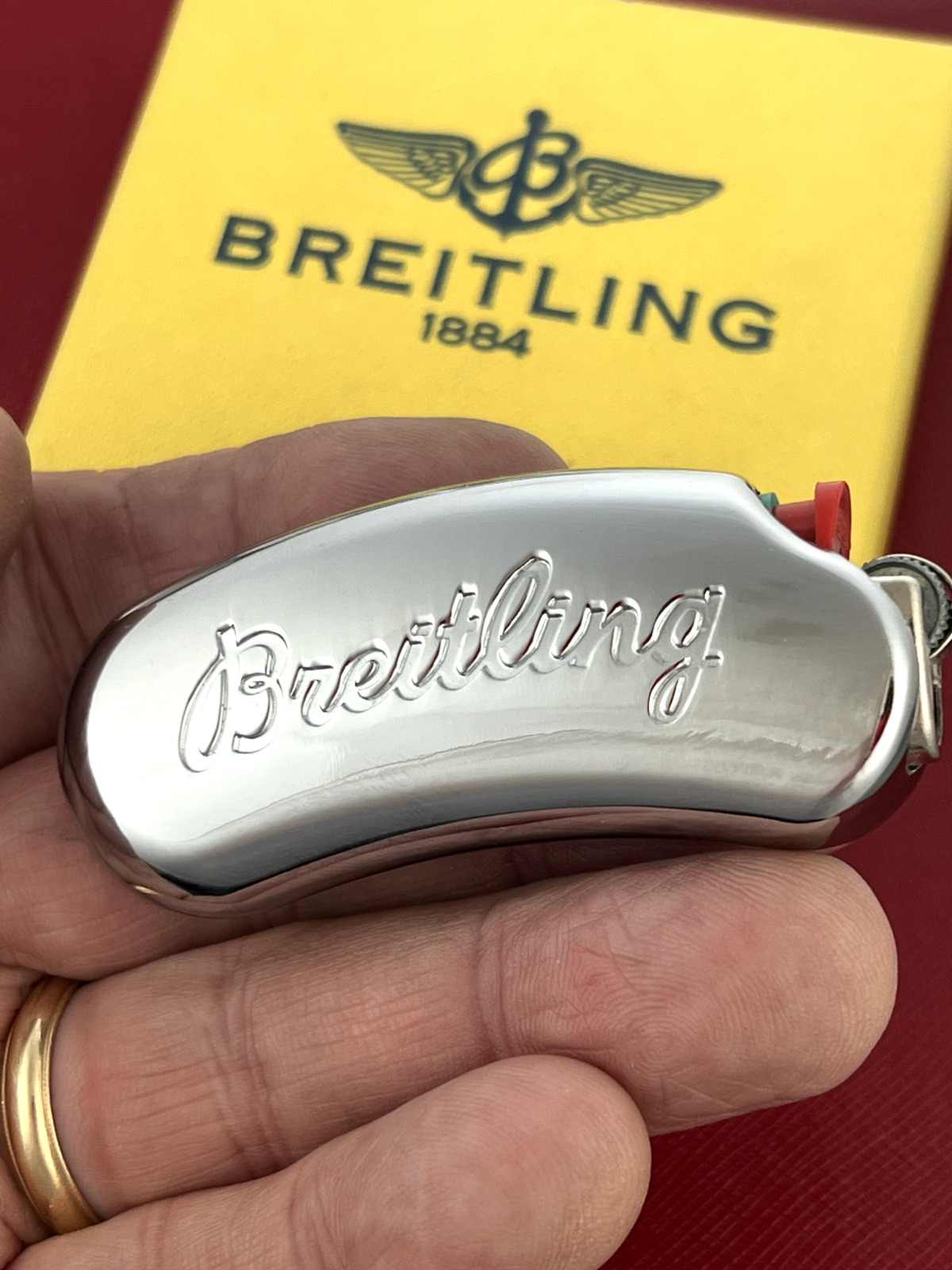 Original Authentic Breitling Lighter with Original Breitling Box - Never Used