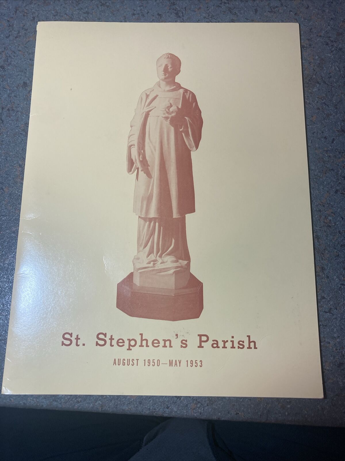 Saint Stephen\'s Parish San Francisco CA Dedication Program & Letter 1950-1953