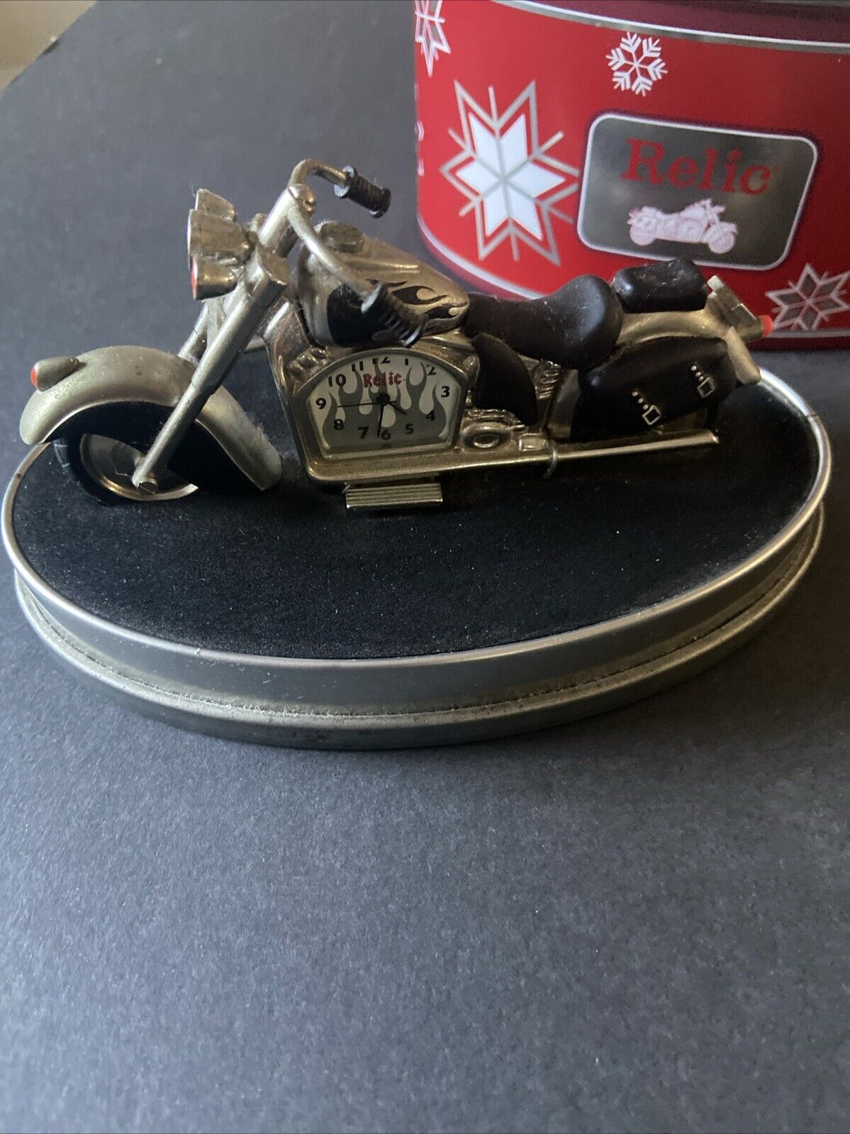 Harley Davidson Motorcycle Limited Edition RELIC Bike Clock Collectors Piece