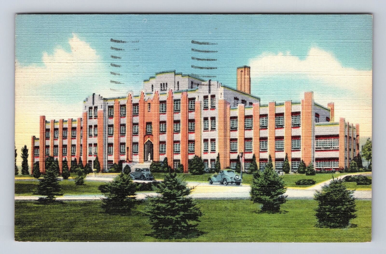 Albuquerque NM-New Mexico, Indian Sanatorium, Antique, Vintage c1947 Postcard