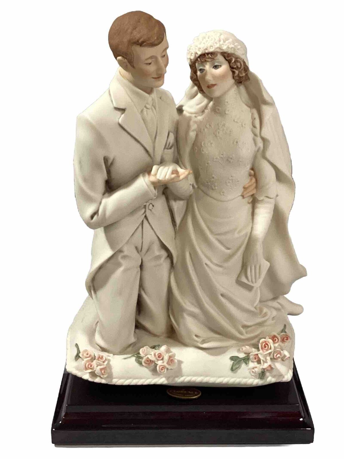 Vintage Giuseppe Armani Figurine Wedding Vows Sculpture With Box Item # 1577F