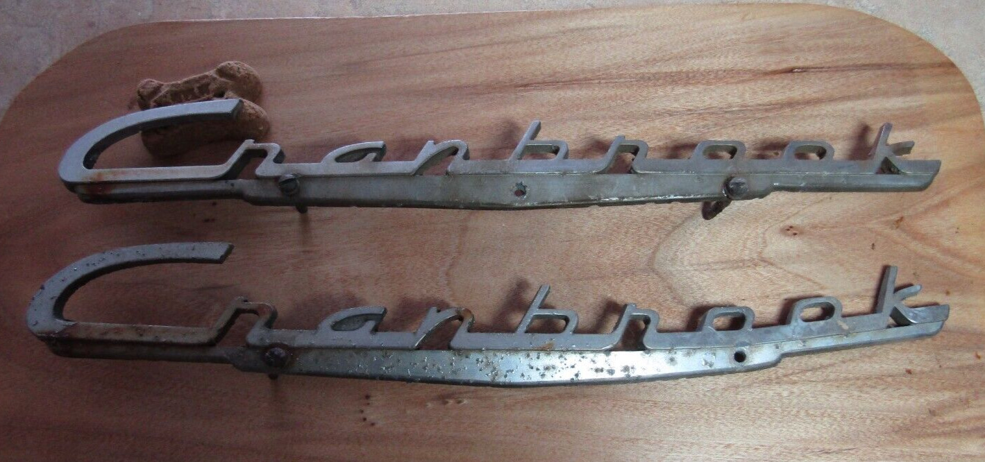 Plymouth Cranbrook emblems, x2, part # 1456556 / 1456537...harder to find item