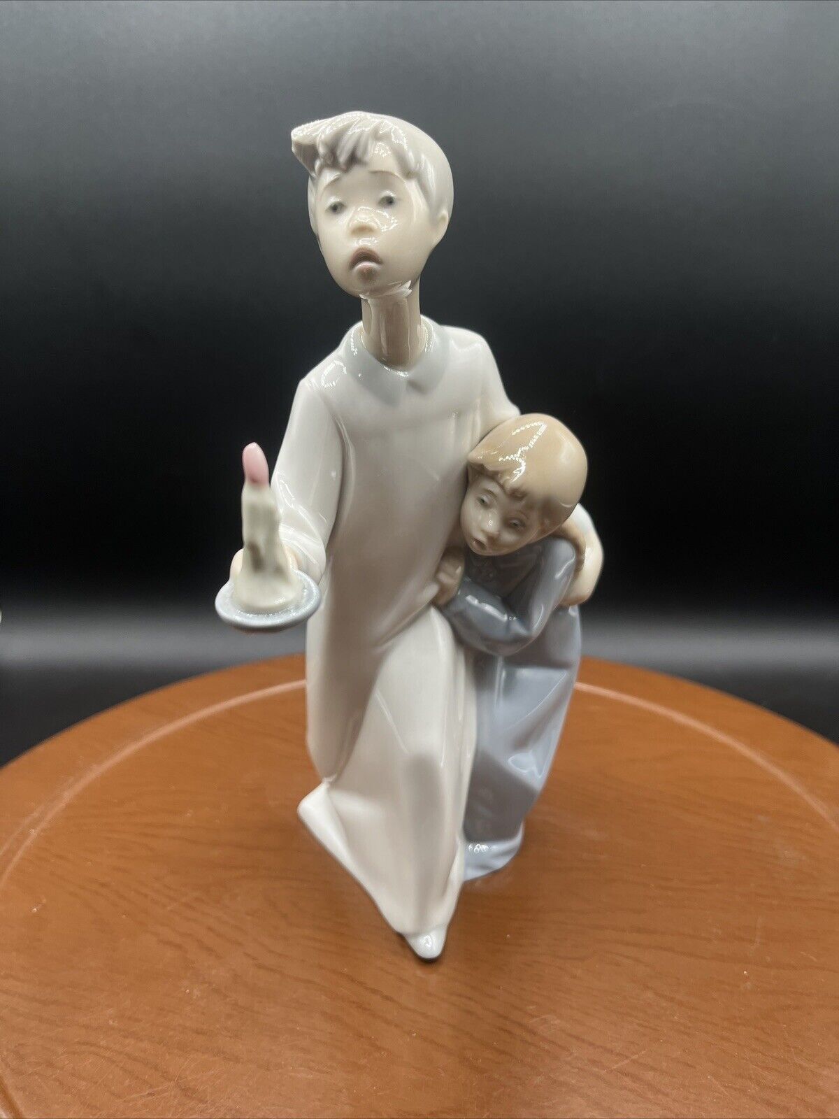 Lladro 4874 Boy/Girl In Night Skirt Porcelain Figurine RETIRED Mint From Spain