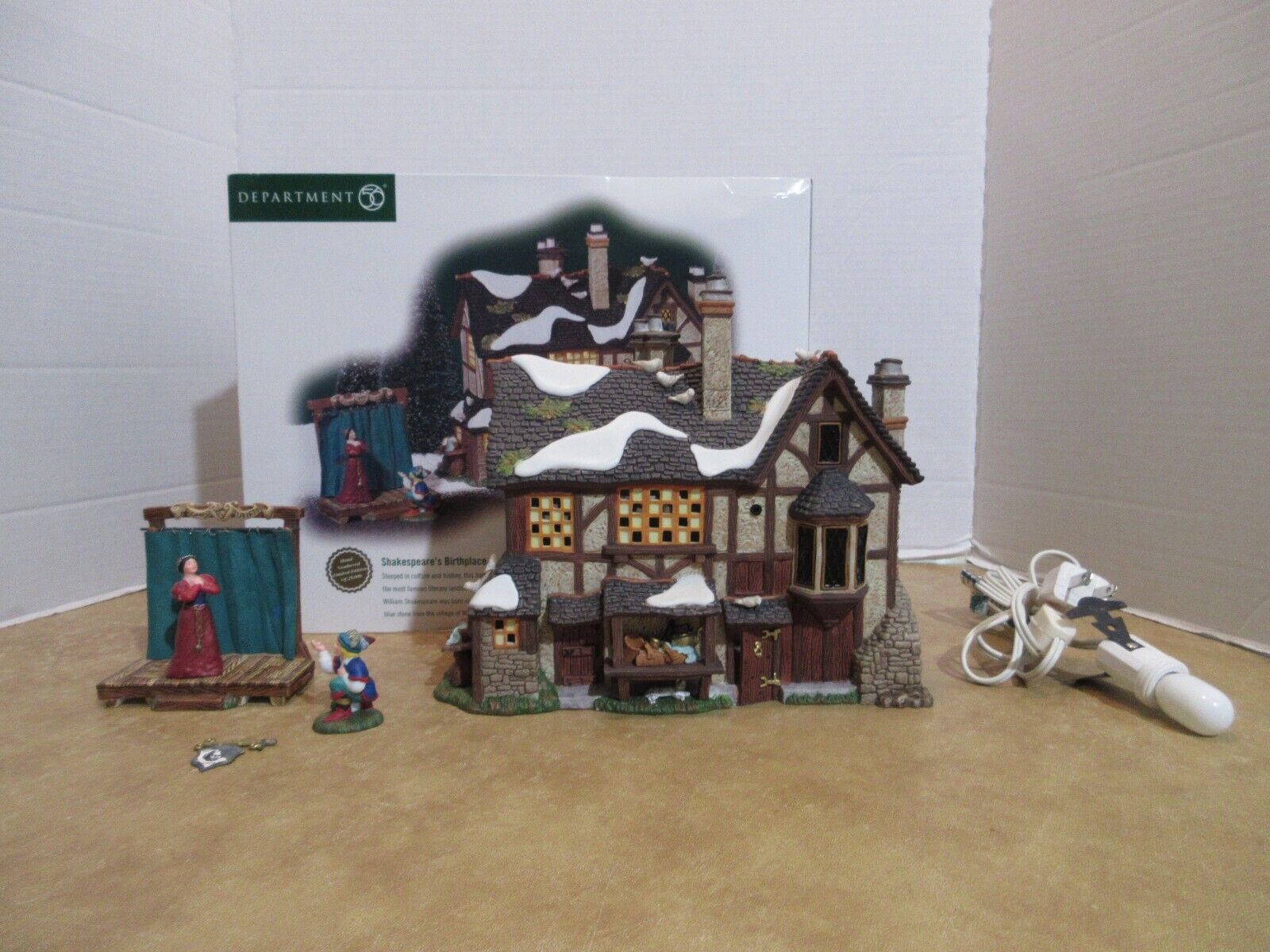Dept. 56 Dickens 2002 Shakespeare\'s Birthplace #56.58515  Limited Edition  Read