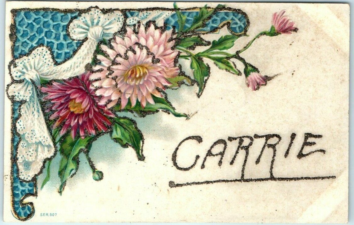 Postcard - Carrie - Greeting Card - Flowers Art Print