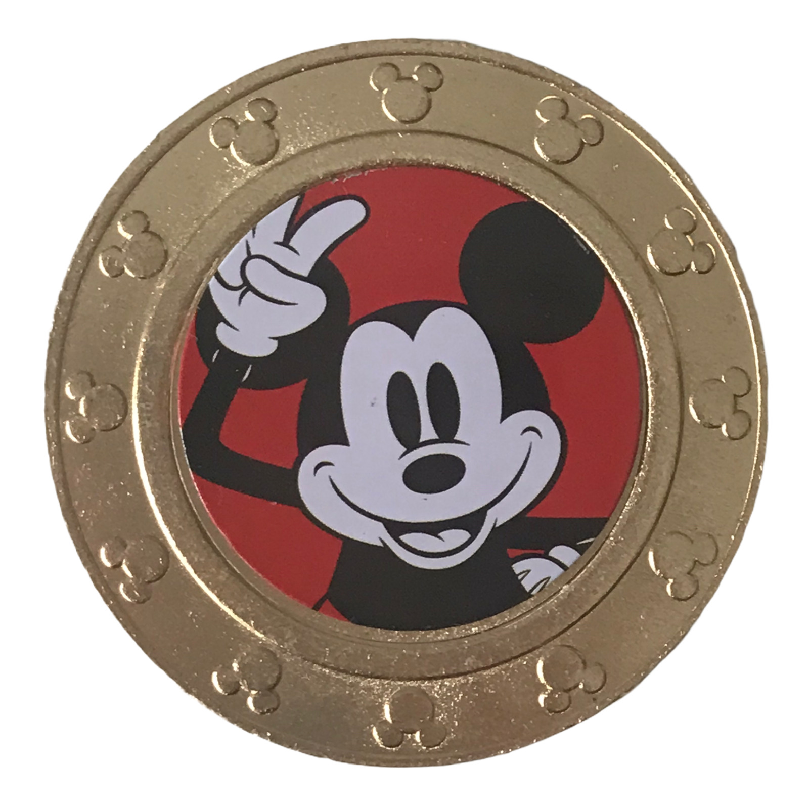 NEW Disney Mickey Mouse Wonder Mates Metal Coin Mickey Red 