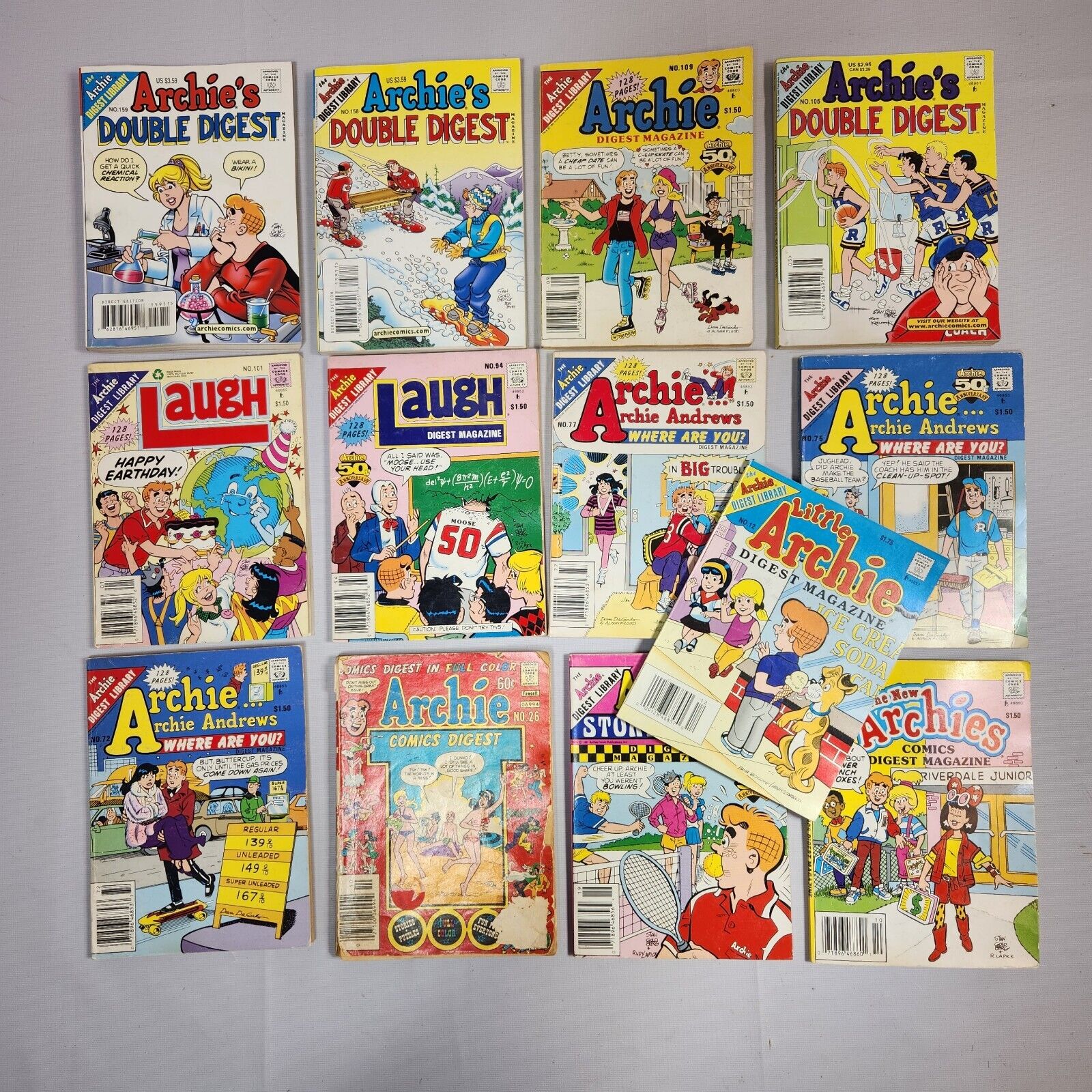 Archie Double Digest Where Are You Lot Of 13 Books Archie Comics Laugh Little