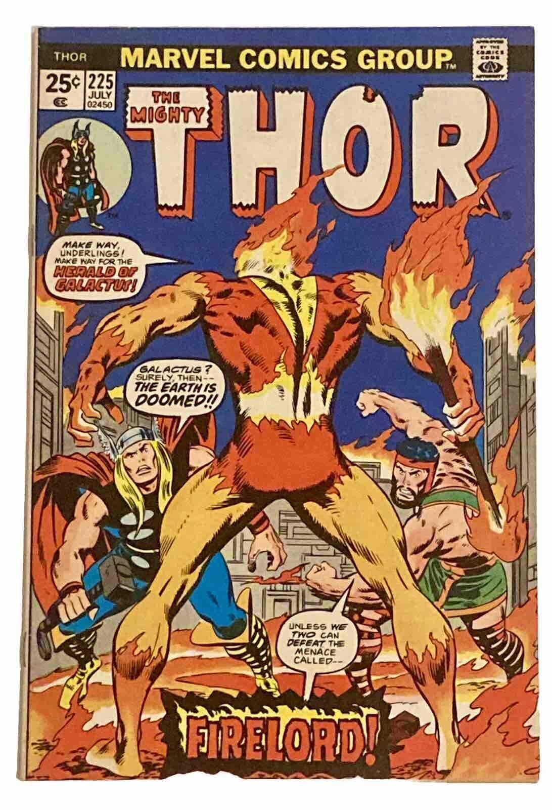 THOR #225 1974 8.5 VF+ 🔑 1st Firelord