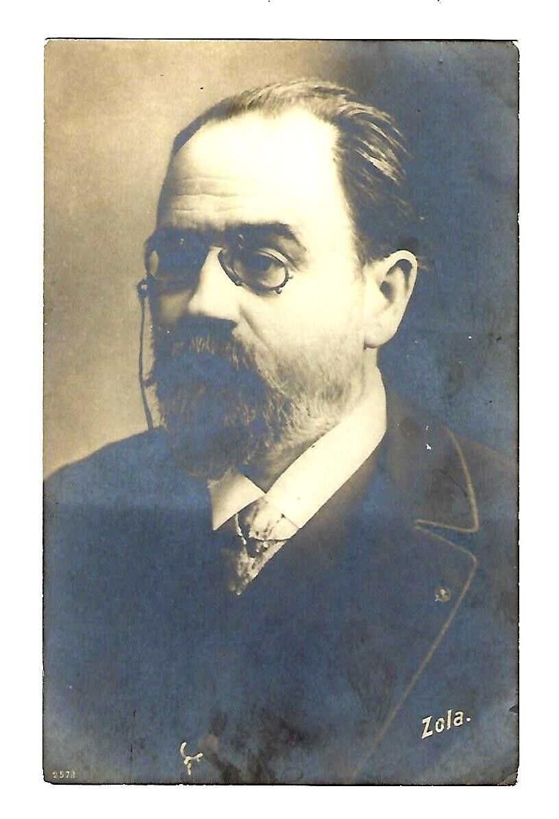 Early 1900\'s Postcard French Writer, Emile Zola - Tsarist Russia Unposted
