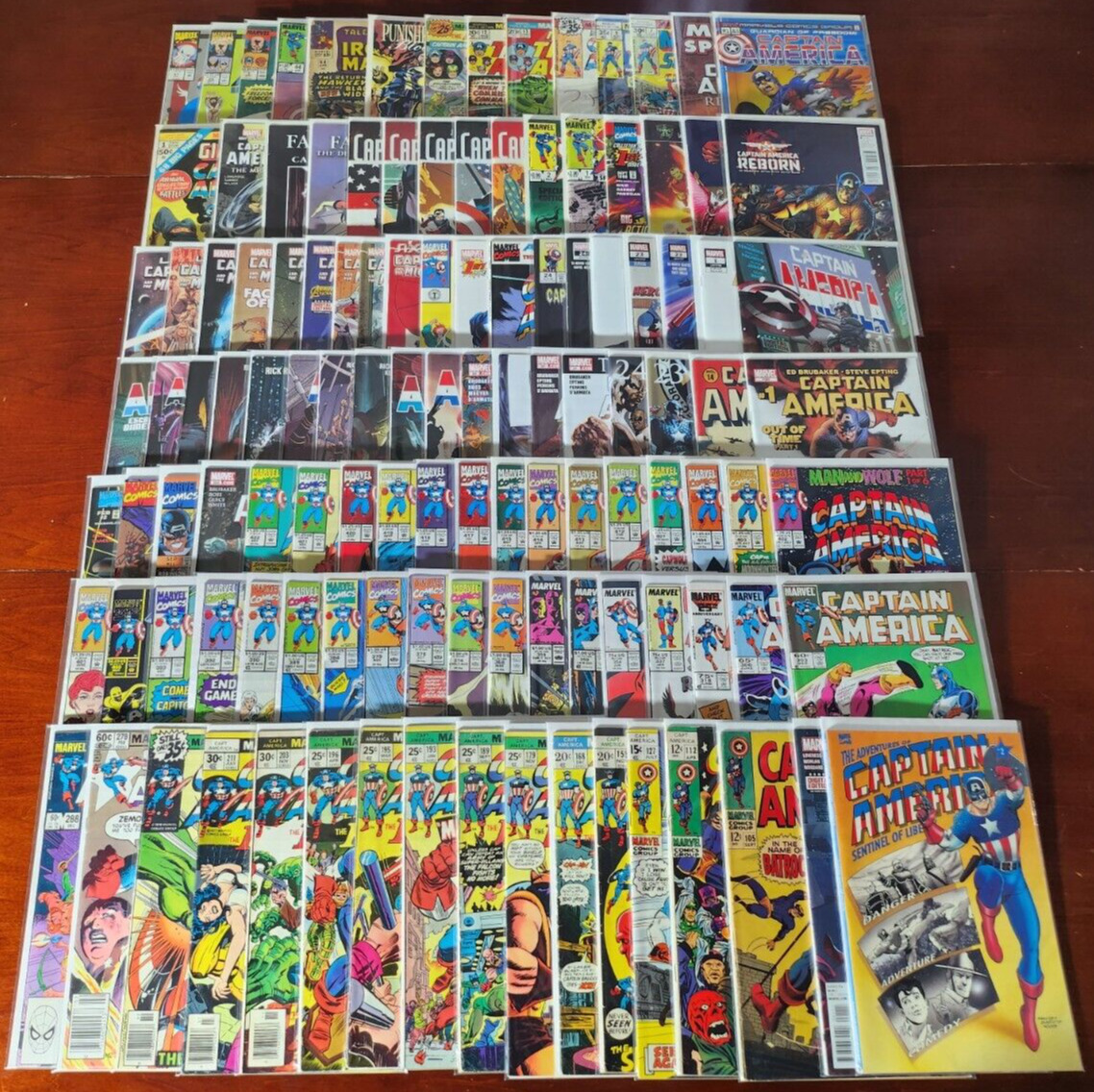 Huge Lot of 120 Captain America Comic Books (#1) Vintage Marvel 1968 Series MCU