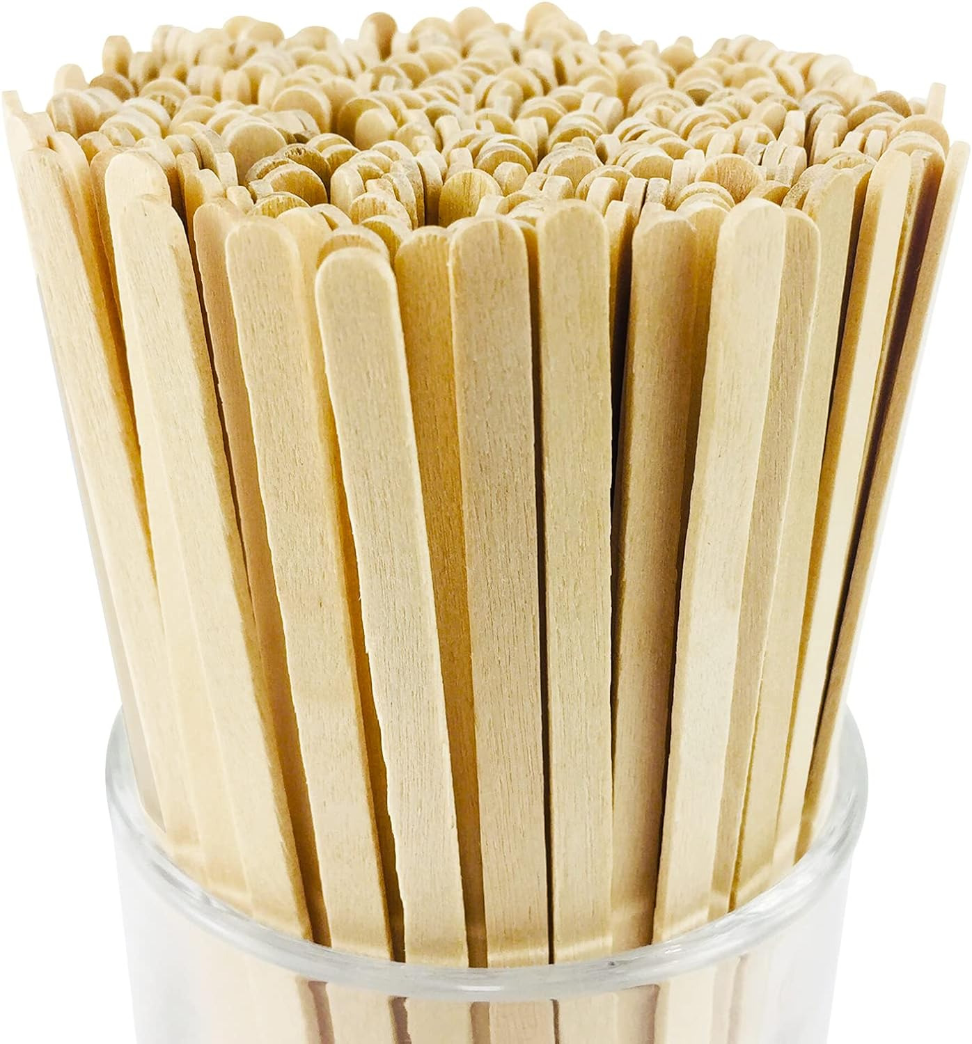 500Pcs Wooden Coffee Stir Sticks,Disposable Coffee Stirrers,5.5 Inches 