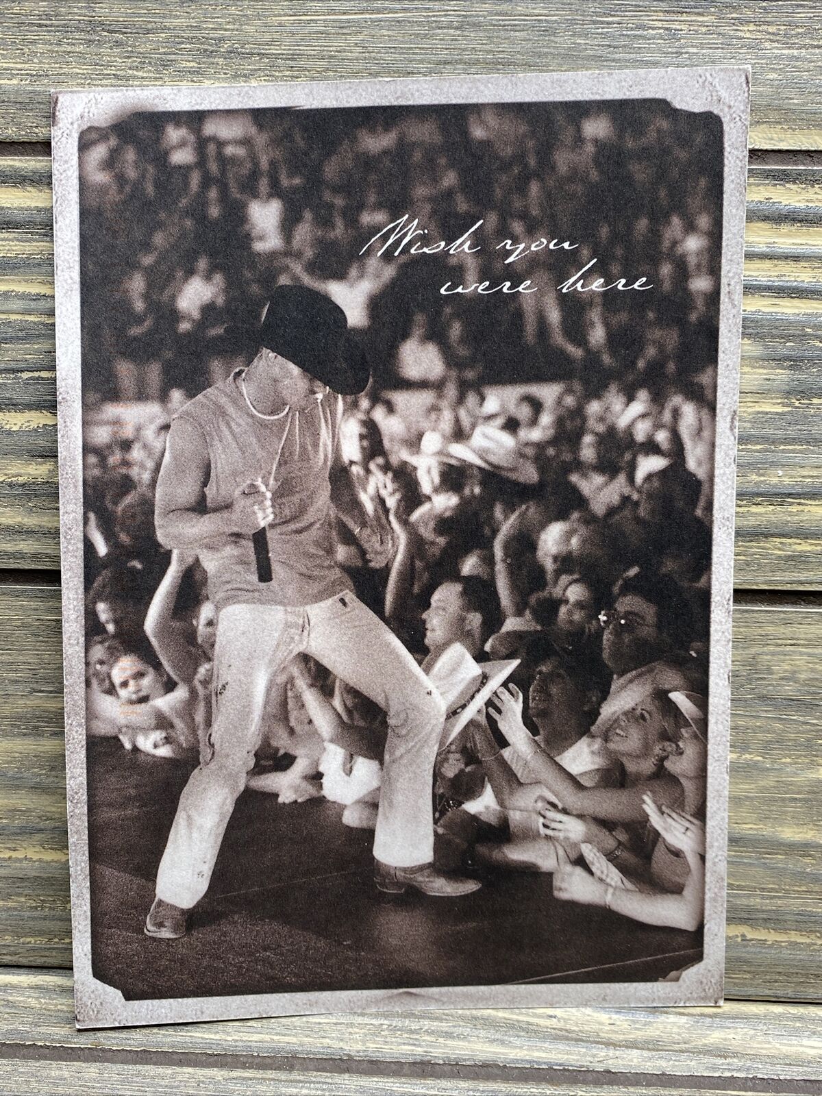 Vintage Postcard 2002 Kenny Chesney Wish You Were Here Performing in Concert