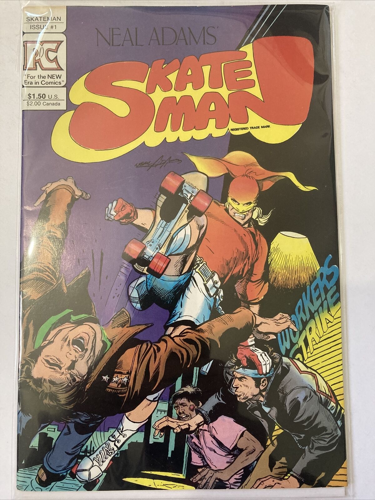 SKATEMAN #1  Cover by Neal Adams (PC 1983) PC Comics VG Bronze Age