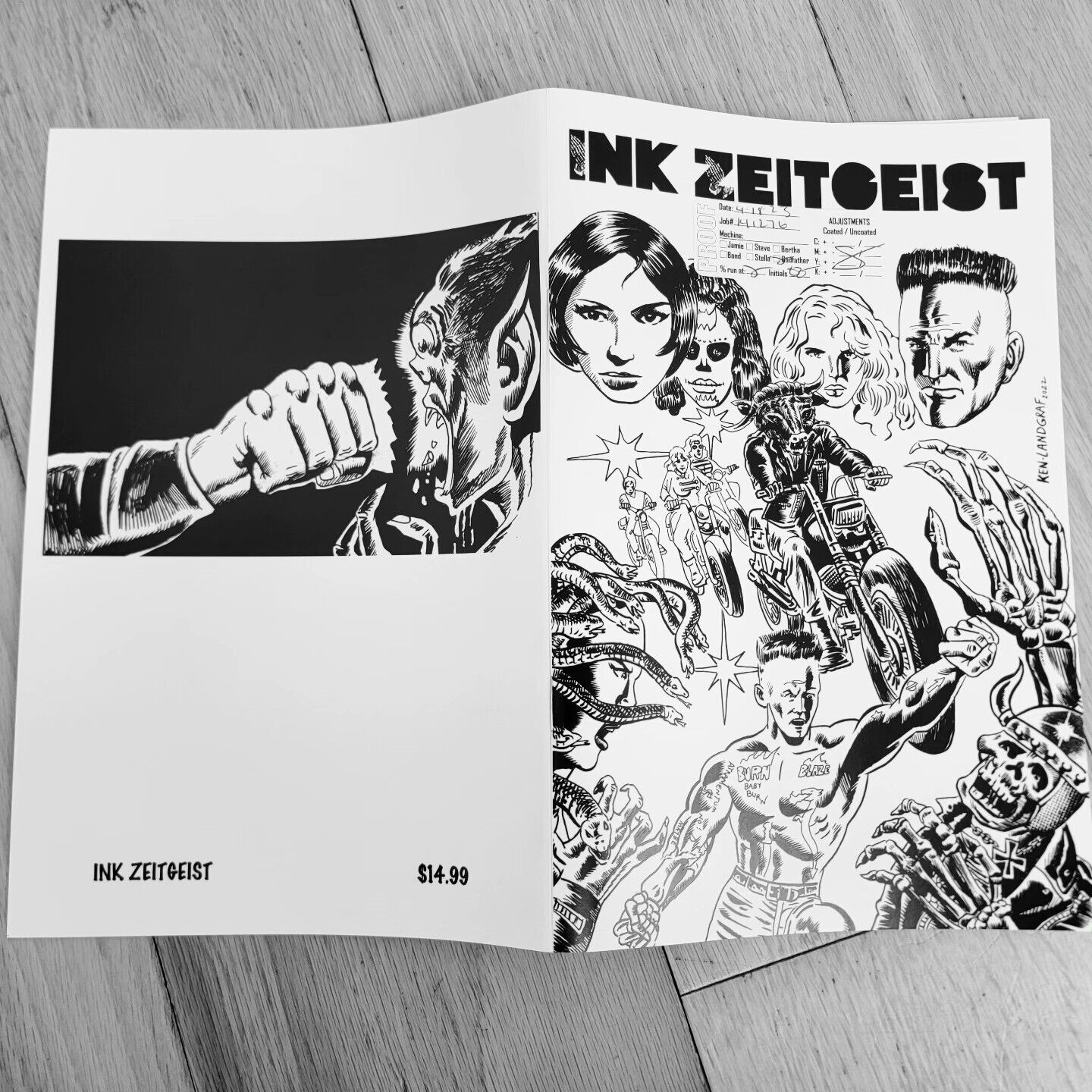 INK ZEITGEIST one-shot Ken Landgraf OUTLAW COMICS - LIMITED print - 2023 NEW NM