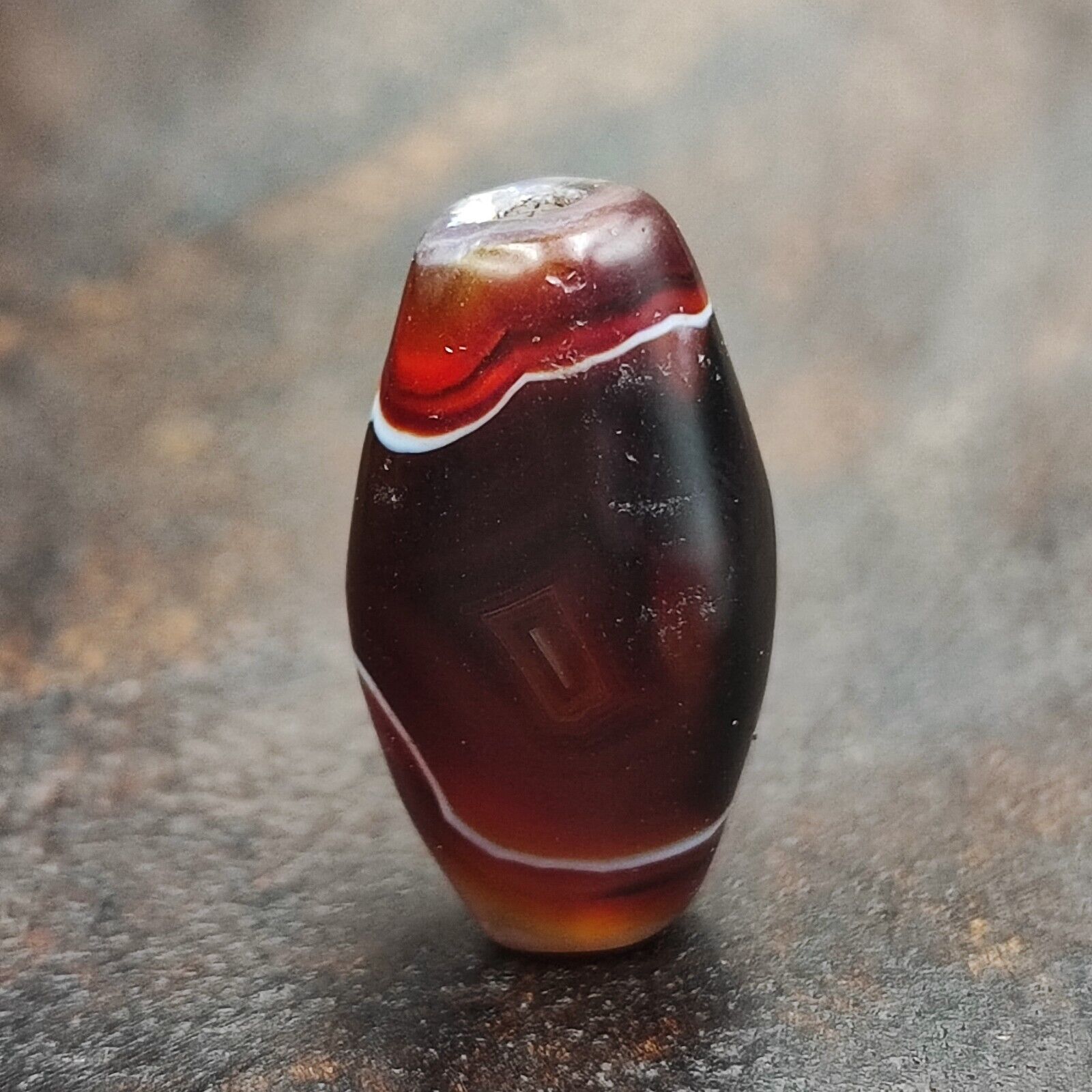Unique Beauty Old Yemeni Agate with Natural Eye Pattern Banded Agate