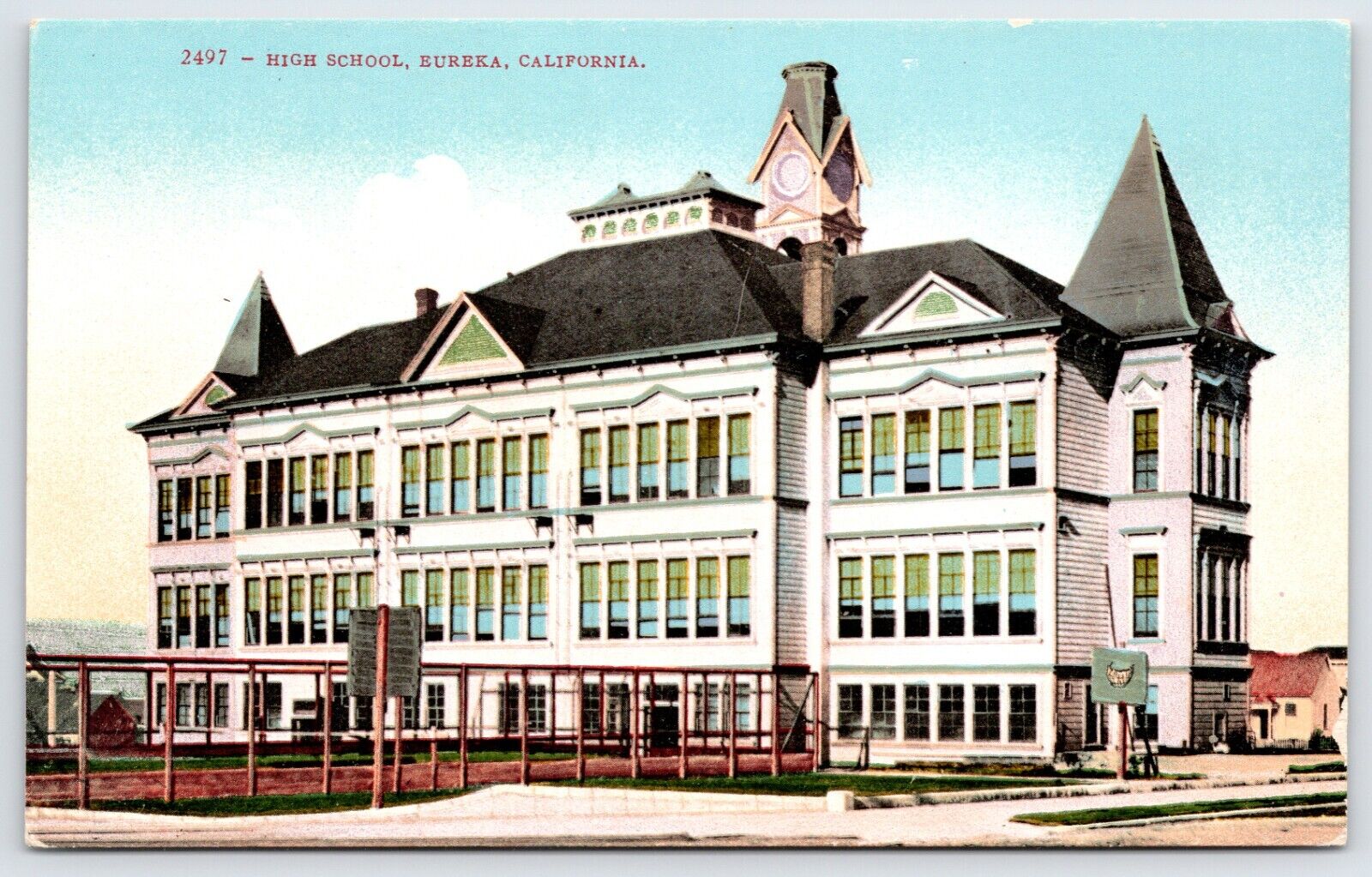 Postcard High School, Eureka California Unposted