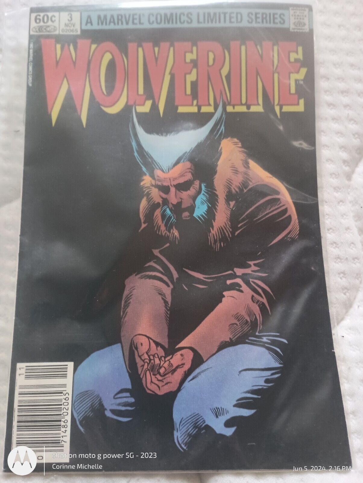 Wolverine Limited Series 3 Nov Frank Miller Newsstand  Marvel Comics 1982