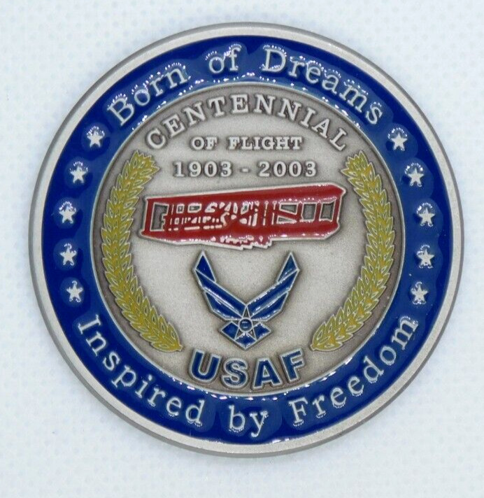 Rare USAF Wright Memorial Air Force Association AFA Centennial Challenge Coin