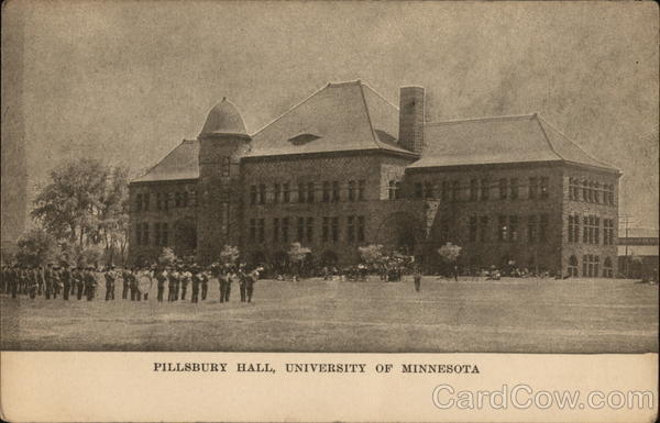 Minneapolis,MN Pillsbury Hall,University of Minnesota Hennepin County Postcard