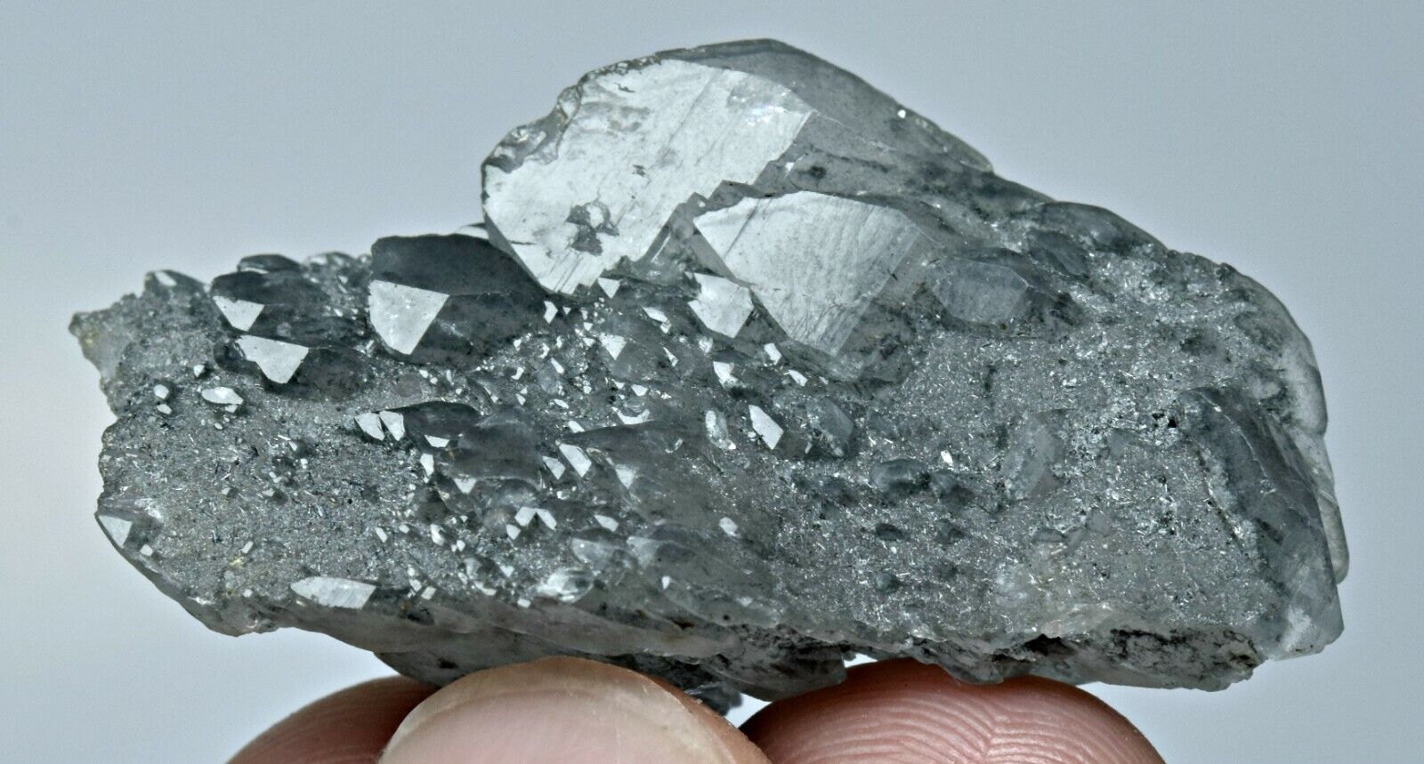 57 CT. Rare Gwindeled Blue Quartz from Afghanistan