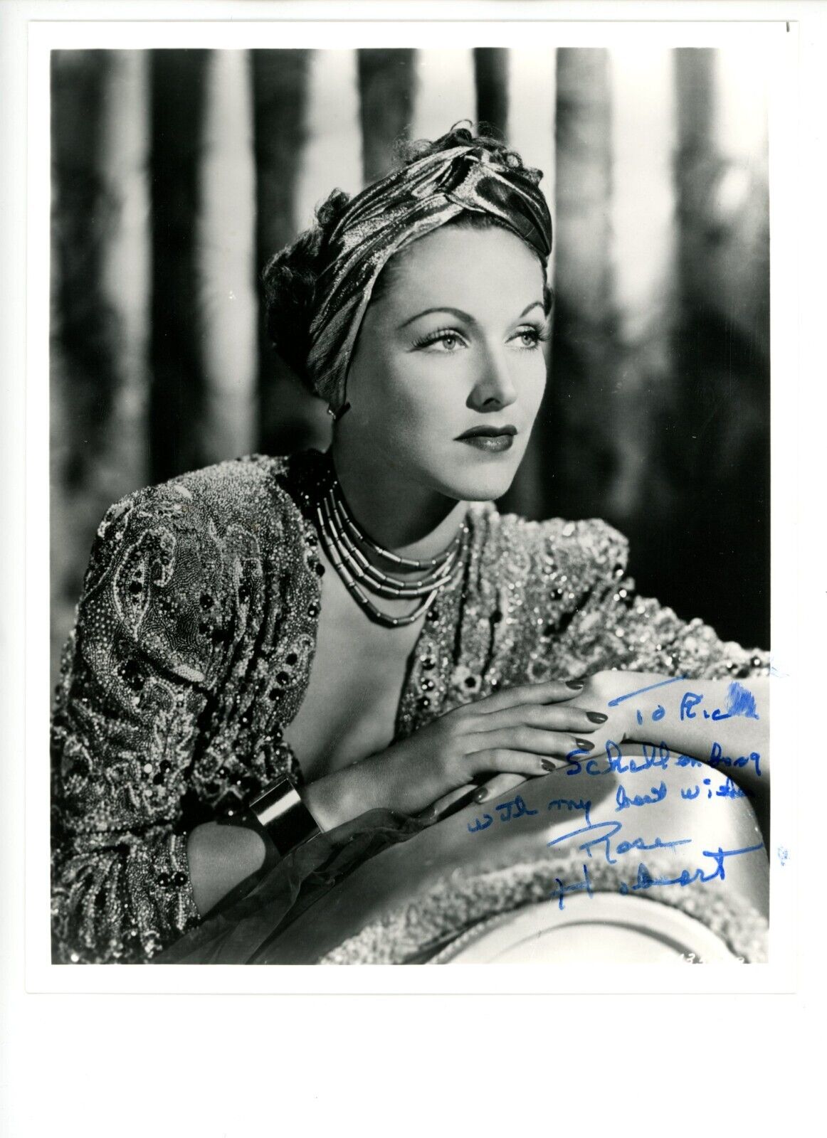 Autographed 8x10 Photo Actress Rose Hobart