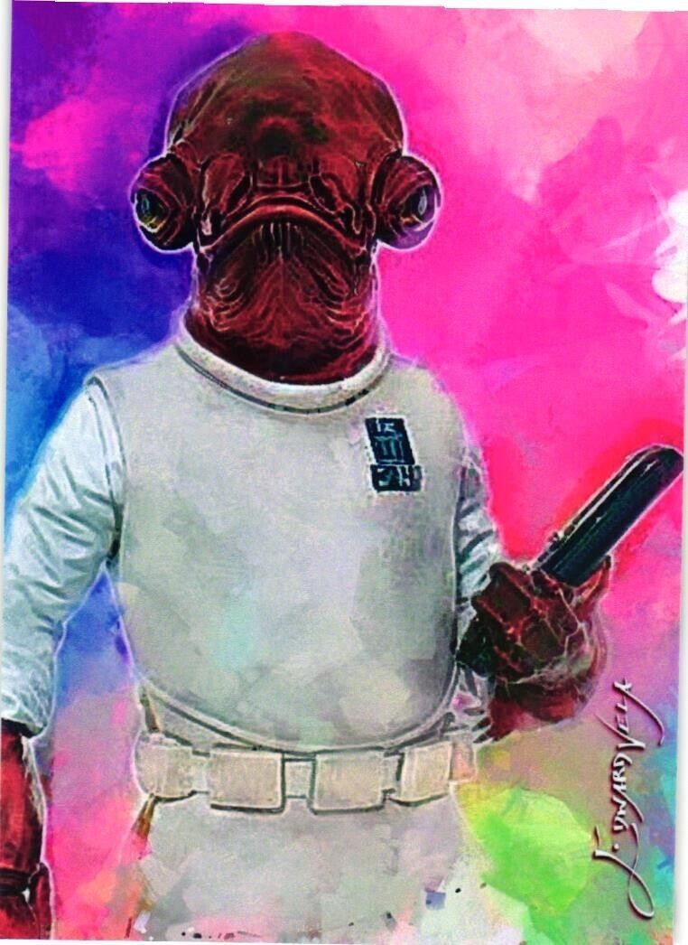 Admiral Ackbar 2024 Authentic Artist Signed Limited Edition Card 7 of 50