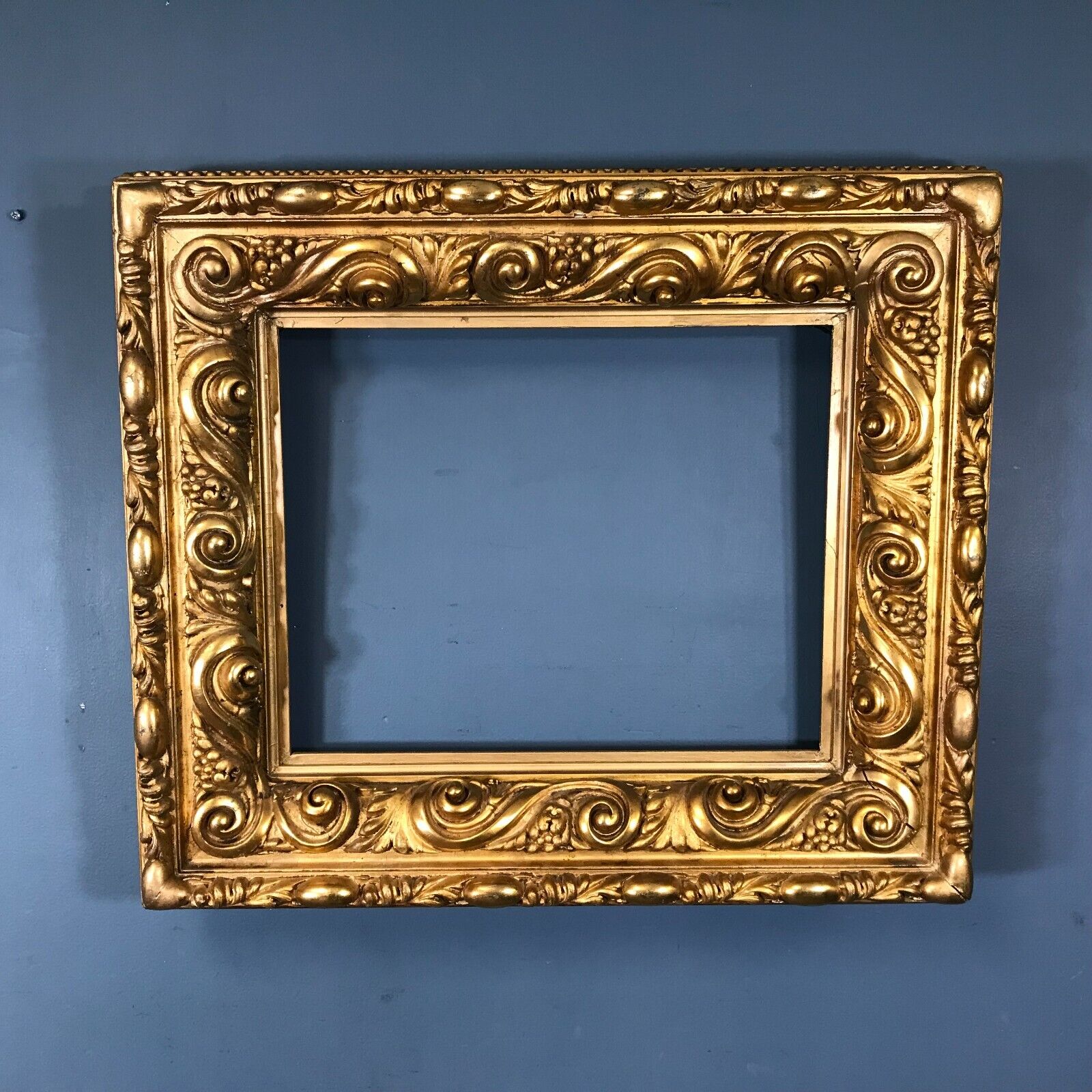 Exceptional 19th C. Carved Gilt Frame for a 16