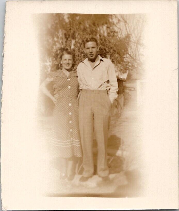 Beautiful Americana Wife Handsome Husband Love Romance 1930s Vintage Photograph