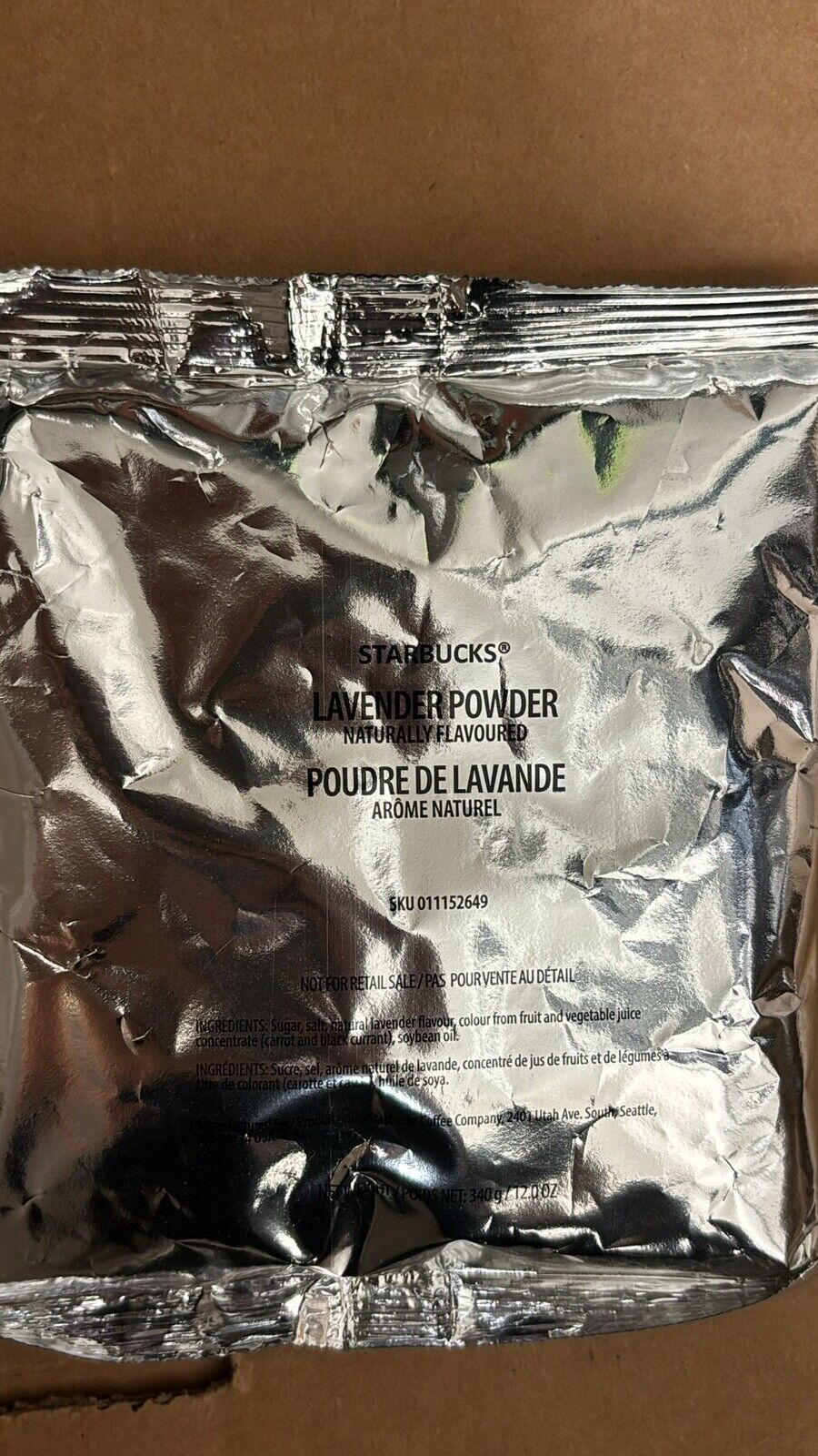 Starbucks Lavender Powder 12oz Bag (1 Bag) ~BB 6-24