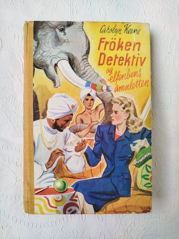1961 Norwegian Nancy Drew Book - The Mystery of the Ivory Charm - Carolyn Keene