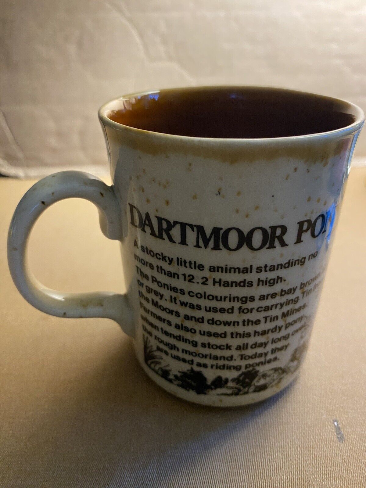 Vintage Dartmoor Pony Mug Made In Wales