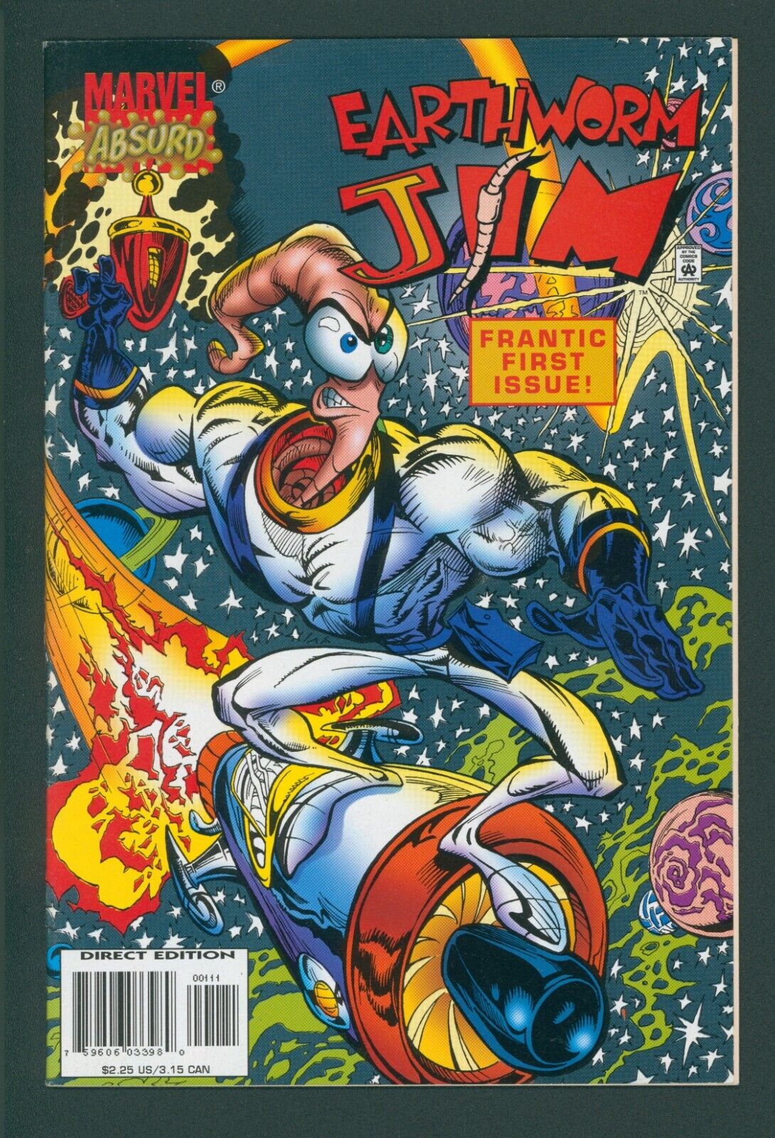 Earthworm Jim #1 1st Print Marvel Comics 1995 VF 8.0
