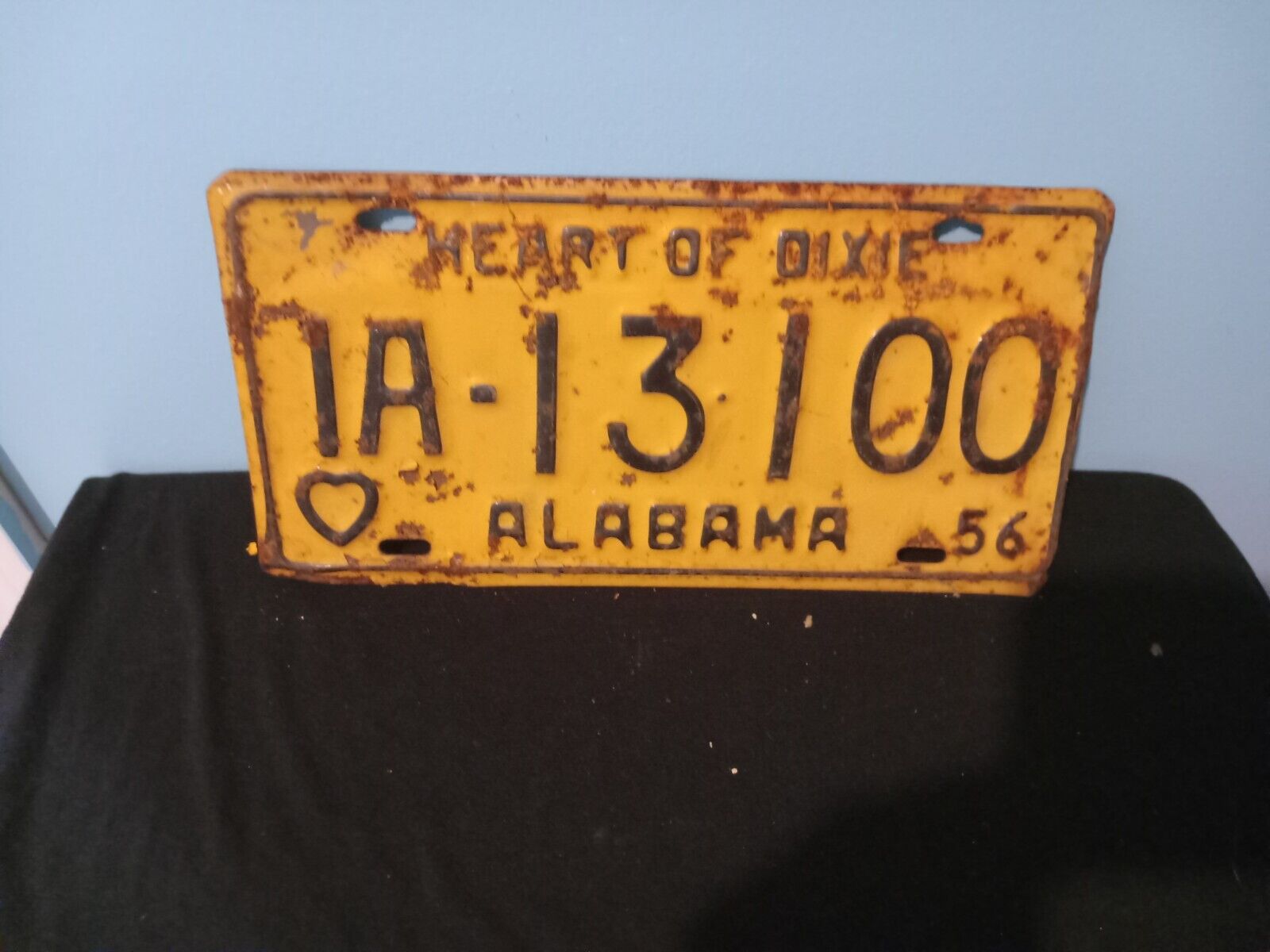 VIntage Alabama license plate 1956