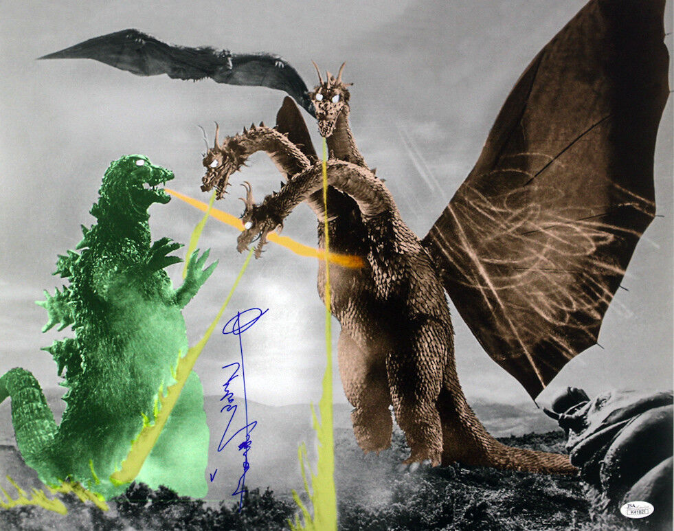 1954-1971 Haruo Nakajima Godzilla Signed LE 16x20 Color Photo (JSA)