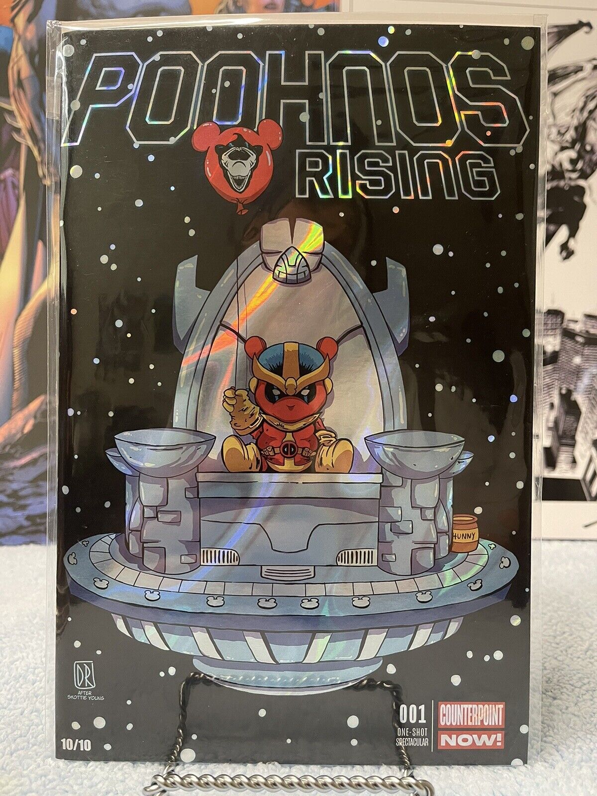 Poohnos Rising #1 - Davis rider After Young Homage Megacon Excl Lava Foil 10/10