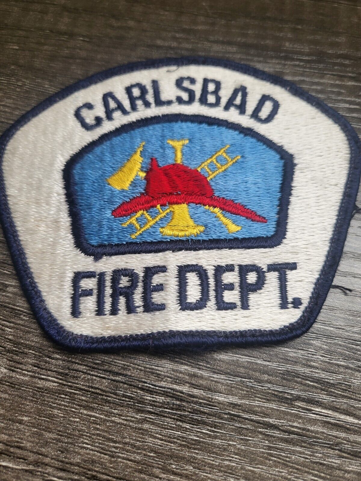 Rare Carlsbad, CA Fire Patch Vintage BM