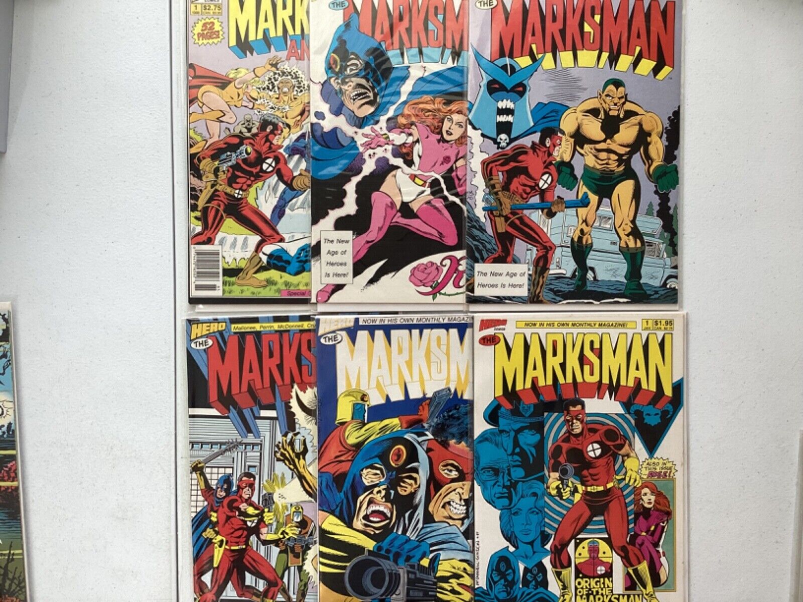 The Marksman 1-5 Annual 1 Complete Hero Comics 1988 Bruce Harlick