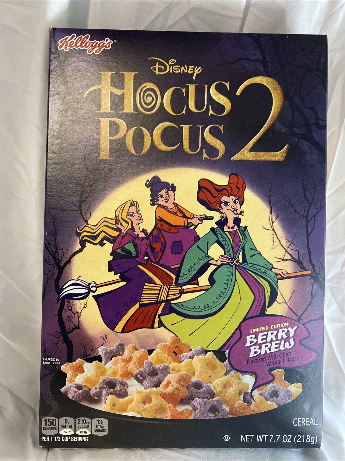 Kellogg\'s Disney Hocus Pocus 2 Cereal Unopened 7.7oz Expires June 8, 2023 READ