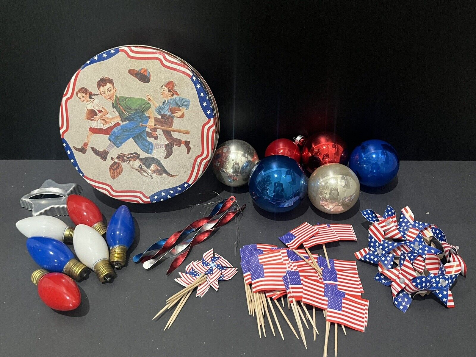 Mixed Vintage / Modern Patriotic Crafting Lot