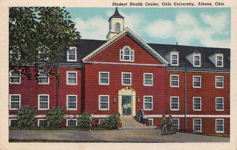 Postcard Student Health Center Ohio University Athens OH 