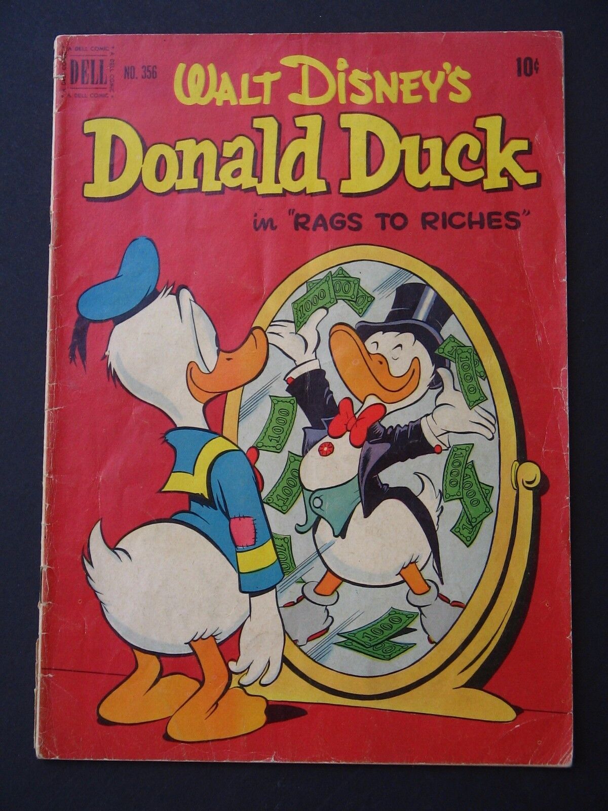 Dell Four Color #356 Donald Duck VG+ 1951  Dell Golden Age Carl Barks Art