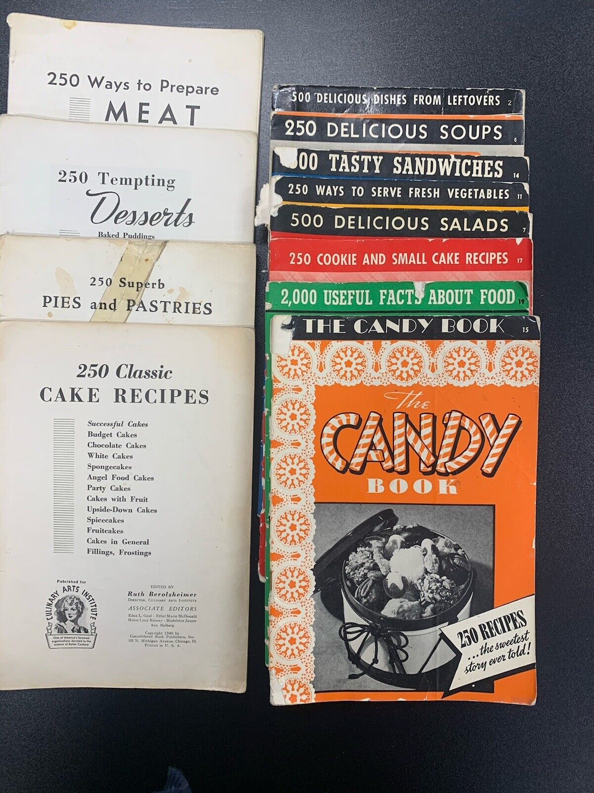 Lot of  12 Vintage 1940s  Recipe Pamphlets / Cookbooks
