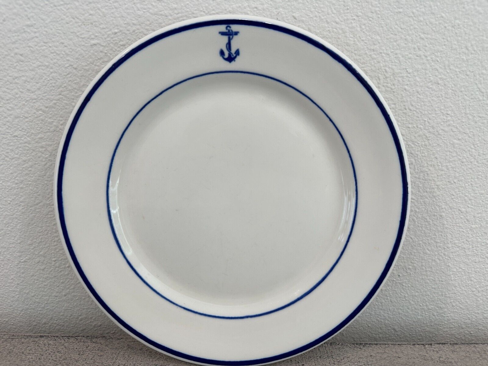 Vintage Anchor Dinner Plate 9 3/4
