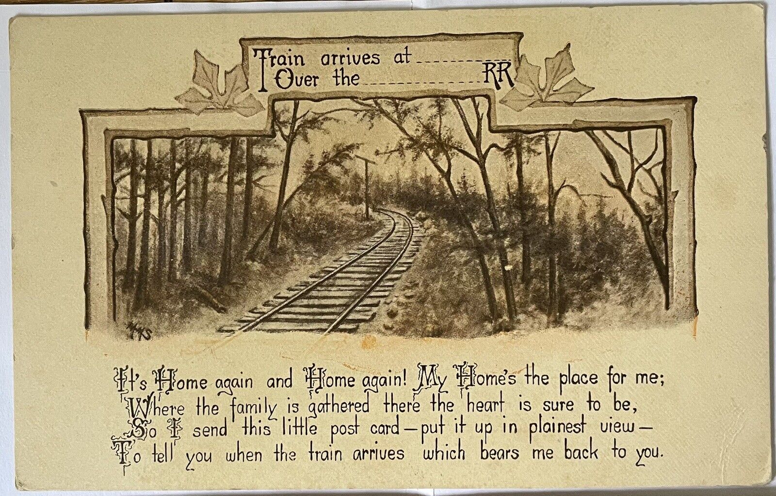 Old Buffalo NY, Publisher Estate G. K. Prince, Tracks, Erie County Postcard