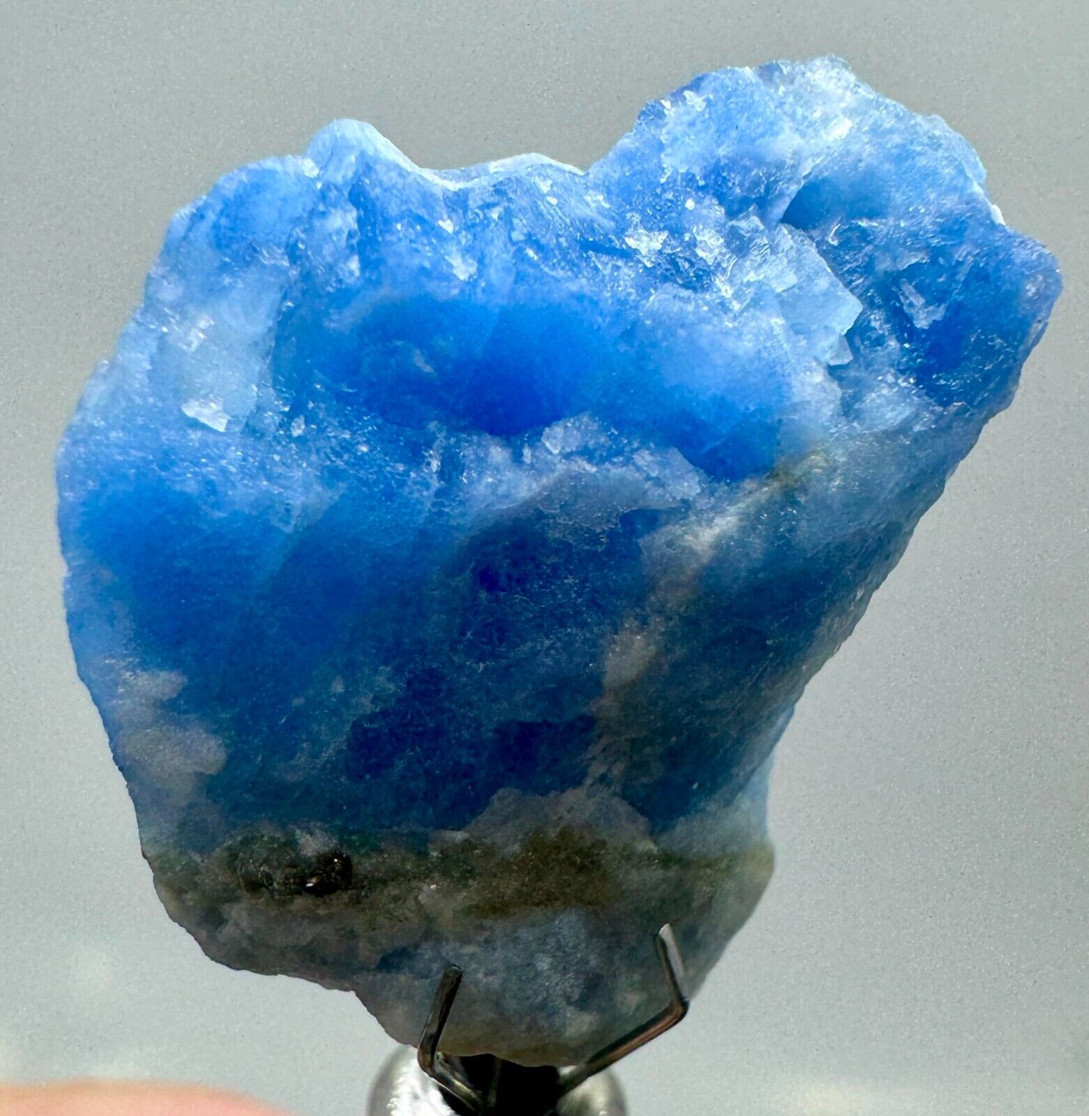 24 Carat  Well Terminated Top Flourcenet Afghanite Crystal  From Badakhshan Afg
