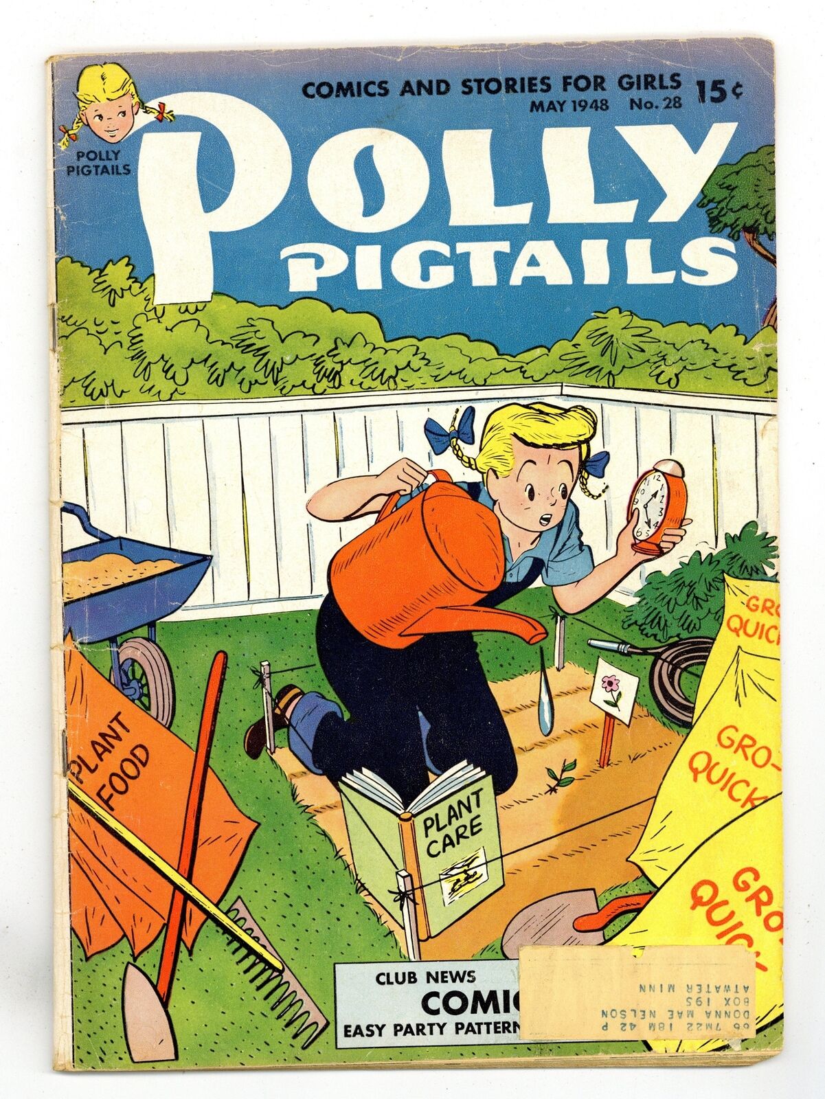 Polly Pigtails 1st Series #28 GD/VG 3.0 1948