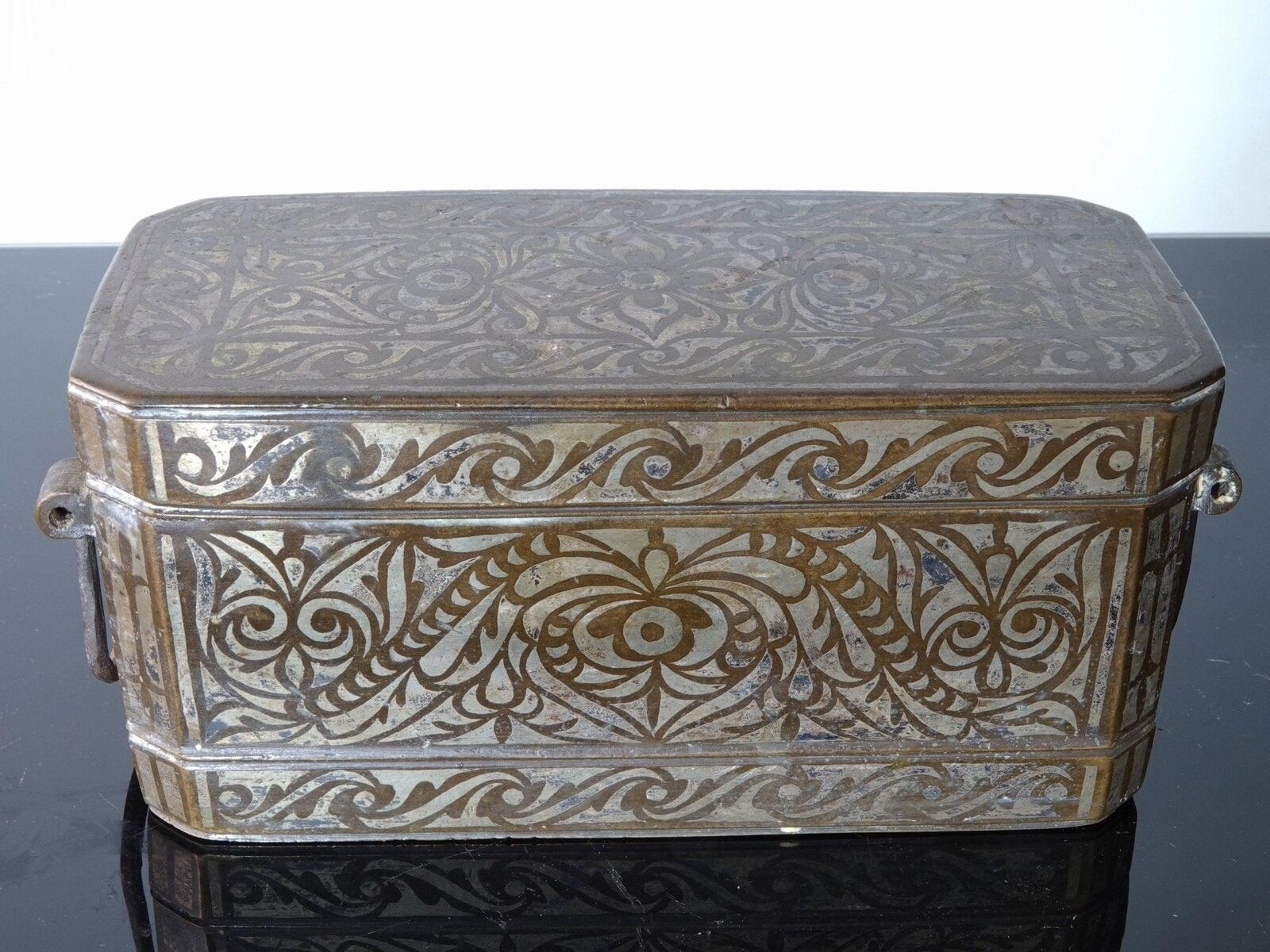 19th Century Silver and Bronze Phillipines Betel Nut Box