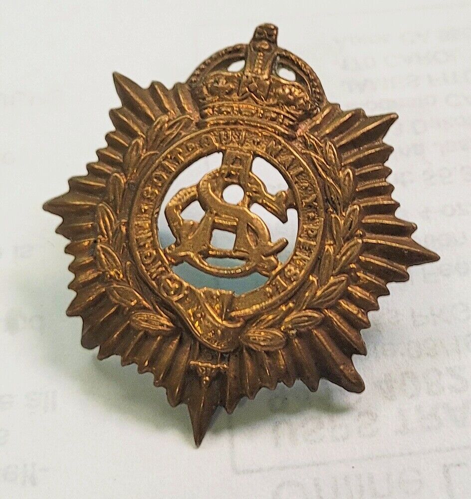 WWII Royal Army Services Corps Cap Badge 