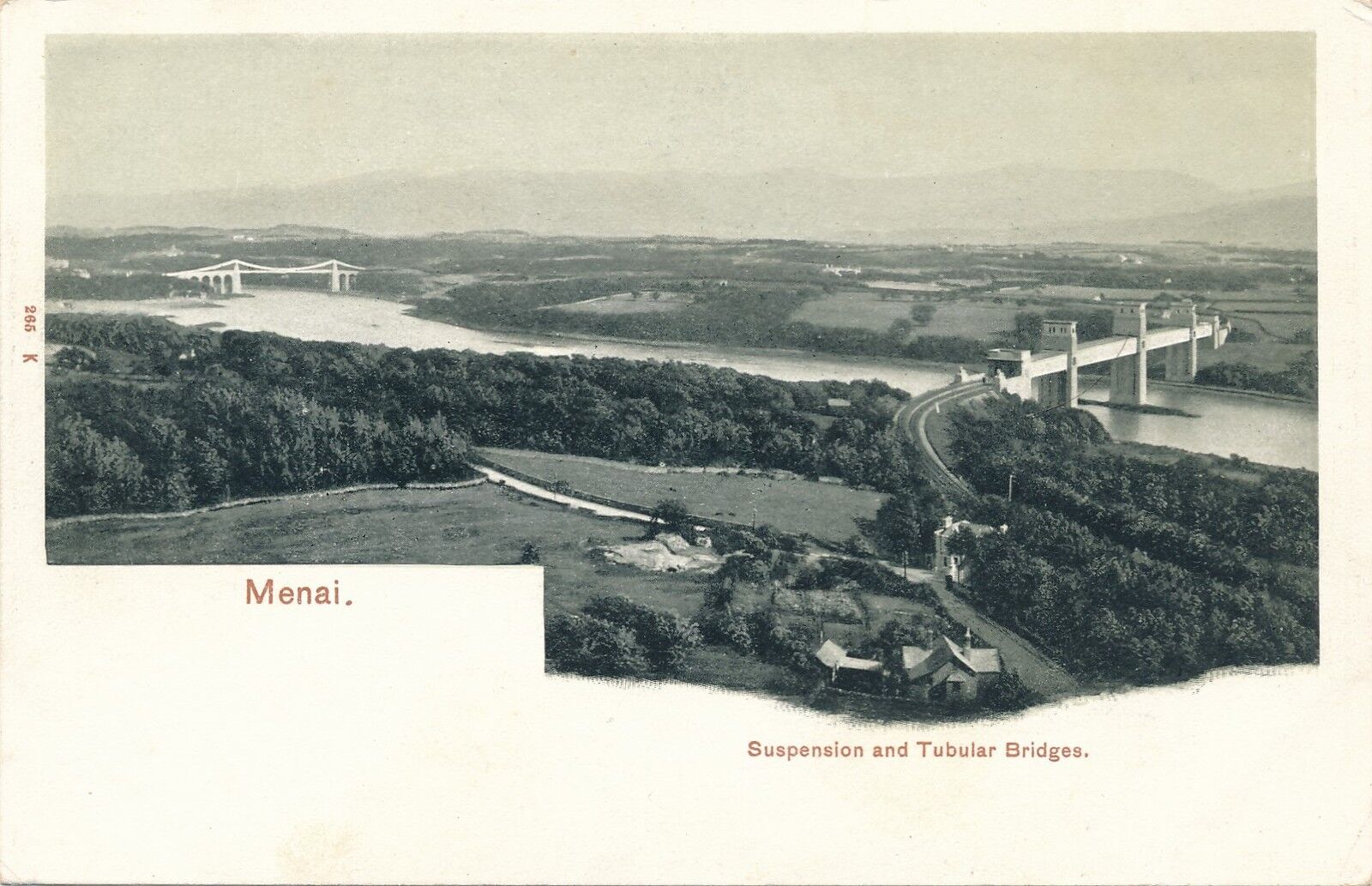 MENAI – Suspension and Tubular Bridges – Wales – udb (pre 1908)