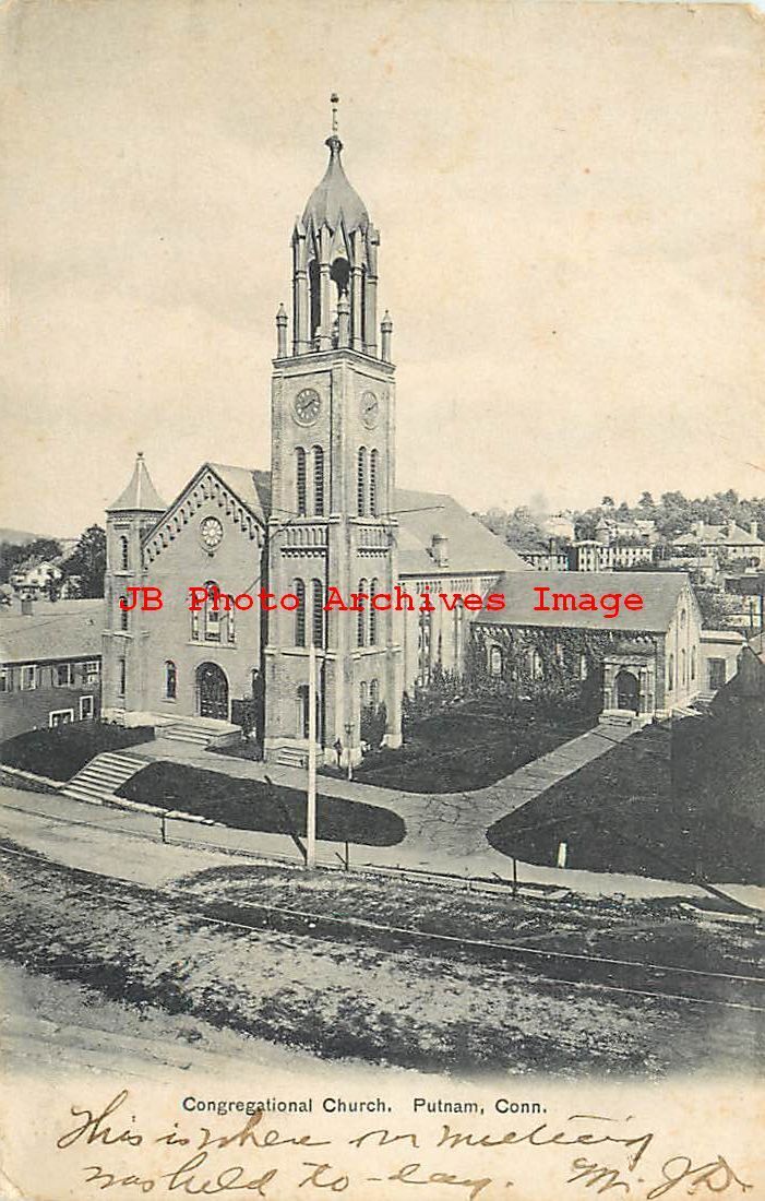 CT, Putnam, Connecticut, Congregational Church, Rhode Island News Pub No 3767